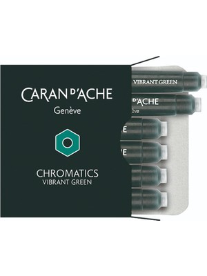Caran D'ache 8021 Ink Cartridges Chromatics Vibrant Green