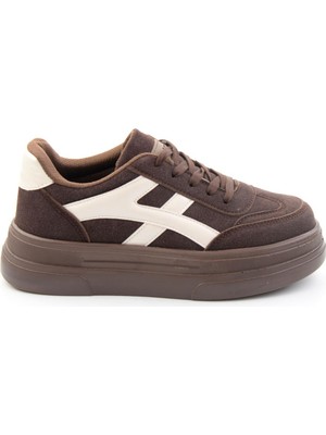Bambi Kahve Bej  Kadın Sneaker K01705018372