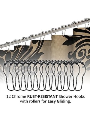 Fusion Revelry Damask 15 Parça Banyo Duş Seti