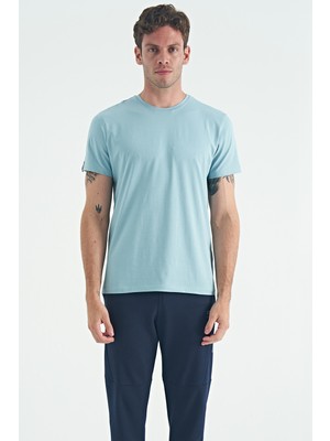 Air Jones Calvin Açık Mavi Basic Erkek T-Shirt - 88245