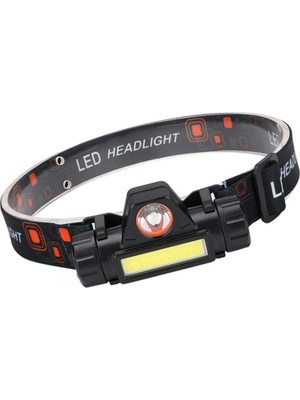 Suwors LED Kafa Lambası, Hibrit Xpe Spot ve Cob Panel, Mıknatıslı, Ayarlanabilir Açı, USB Şarjlı, Su Geçirmez, Kamp Balıkçılık Dağcılık Için