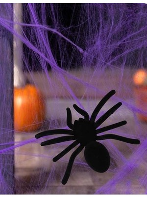 Halloween Örümcek 16CM Flok Kumaş AST6764