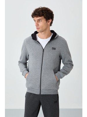 Air Jones Hector Gri Melanj Şardonlu Erkek Sweatshirt - 88139