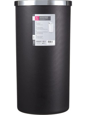 Primanova Lenox Siyah 35 Lt Çöp Kovası M-E76-06