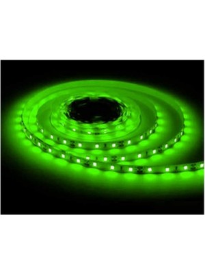 Fully Tek Çipli Iç Mekan Yeşil Silikonsuz 12V Şerit LED 5mt (5 Adet)