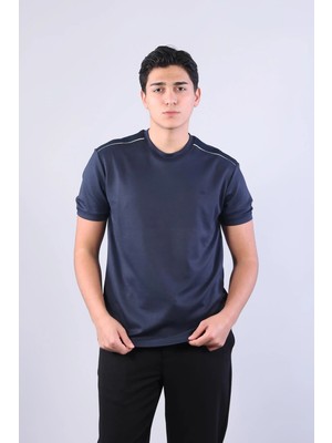 Mckanzie 4625 Modal Kumaş Omuz Trikolu O Yaka T-shirt