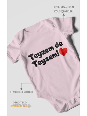 Morivo Kids Teyzem De Teyzem! Kısa Kollu Bebek Body %100 Pamuk
