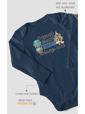 Morivo Kids Teyzeye Özel Uzun Kollu Bebek Body %100 Pamuk