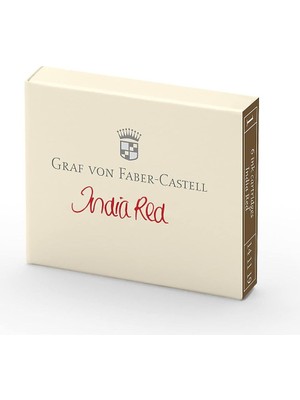 Graf Von Faber-Castell Dolma Kalem Kartuşu 6'li Hint Kırmızısı