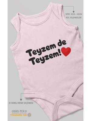 Morivo Kids Teyzem De Teyzem! Sıfır Kol Bebek Zıbını %100 Pamuk