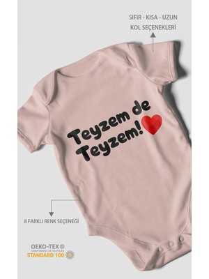 Morivo Kids Teyzem De Teyzem! Kısa Kollu Bebek Body %100 Pamuk