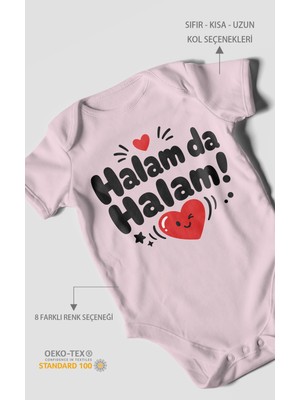 Morivo Kids Halam Da Halam! Kısa Kollu Bebek Body %100 Pamuk