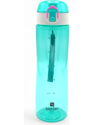 600ML Pipetli Suluk, Askılı, Turkuaz