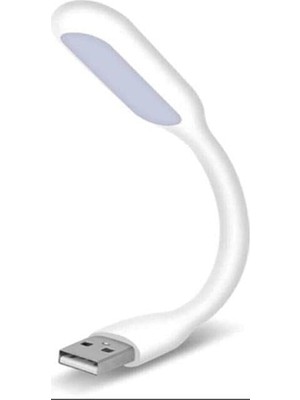 USB LED Lamba Katlanabilir Notebook Kitap Okuma Klavye Aydınlatma Beyaz