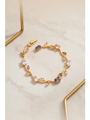 Rmy Moda Kadın Gold Tulip Lale Bileklik
