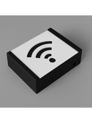 Wifi-Modem Kutusu Saklama Duvar Düzenleyici Mdf Uzunluk (22CM) Genişlik (28CM) Derinlik (12CM)