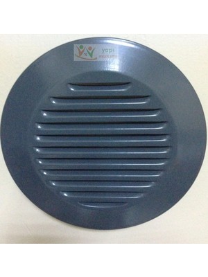 Mutfak Aspiratörü Çıkış Menfezi, Duvar Tipi (Antrasit Gri, 120 Mm)