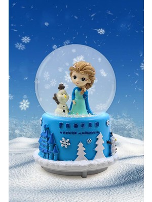 Işıklı Müzikli Frozen Kar Küresi