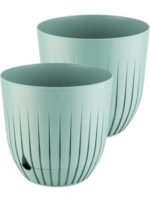 Çizgi Saksı (2, Yeşil, 10 Litre)