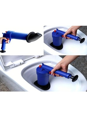 Monte Lua Yüksek Hava Basınçlı Gider Açma Aparatı, Mutfak Lavabo Banyo Tuvalet Klozet Tıkanıklığı Yüksek Hava Basınçlı Gider Açma Drenaj Pompa Makinesi