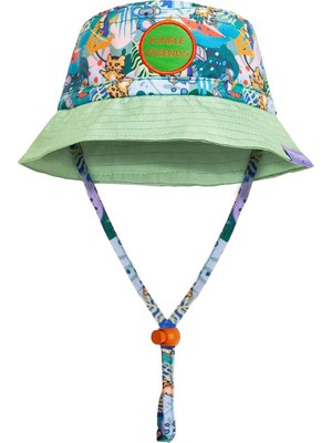 Milk&amp;moo Jungle Friends Ayarlanabilir Bebek Yazlık Şapkası 0-18 Ay