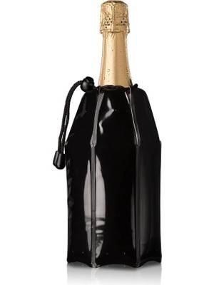 Vacu Vin Aktif Şampanya Soğutucu Siyah