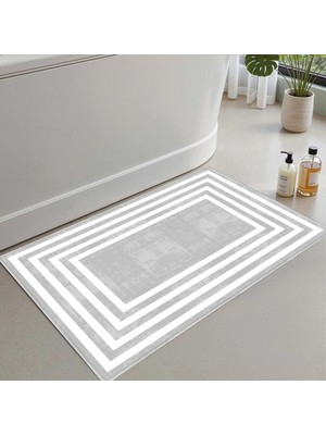 Monnhein Banyo Paspası, Yumuşak Banyo Halısı, Kaymaz Dot Tabanlı, Su Emici, Makinede Yıkanabilir - 60 x 90 cm