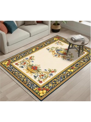 Vivense Gold Vazo Dokulu Dokuma Taban Halı, 685 Yng 100X150 cm