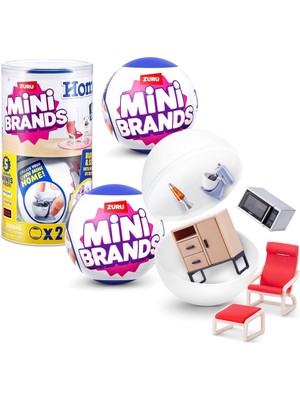Mini Brands Zuru Home Sürpriz Kapsül ve Minis Koleksiyonu Ev Teması (2 Kapsül)
