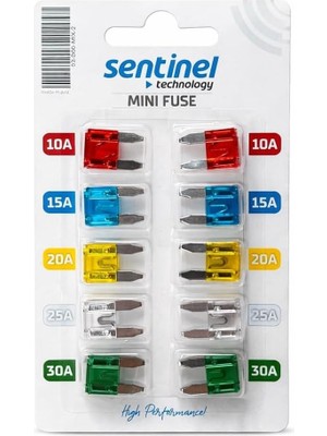 Karışık Mini Bıçak Sigorta 10'lü Paket