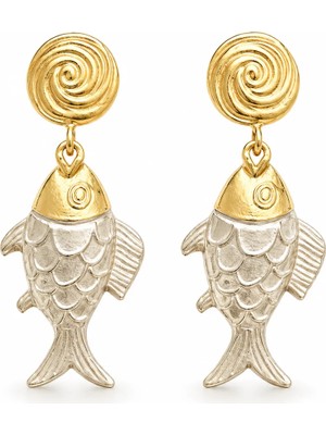 Venüs Design Çelik Balık Küpe
