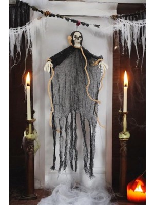 Halloween Dekor Iskelet Siyah 70CM AST6710
