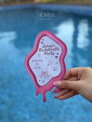 Siorina Events Bachelorette Bride Kart Doğum Günü Kişiselleştirilebilir Masa Kartı - 5 Adet