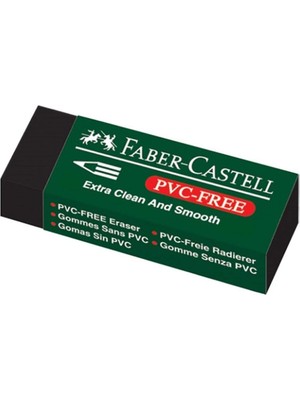 Faber-Castell Siyah Silgi, 20'li, Kurşun Kalem Izlerini Kolayca Silen, Yumuşak ve Dayanıklı Yapı, Doğa Dostu Tasarım