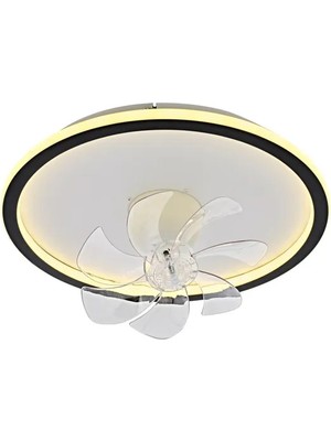 Vivense Lumiair Aydınlatma ve Hareketli Vantilatör, Siyah, 60 cm