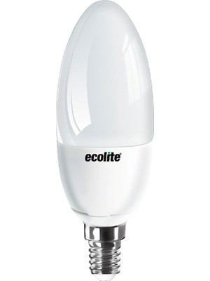 Ecolite Candle 5 W Sarı Mum E14 Duy LED Ampul (8'li Paket)