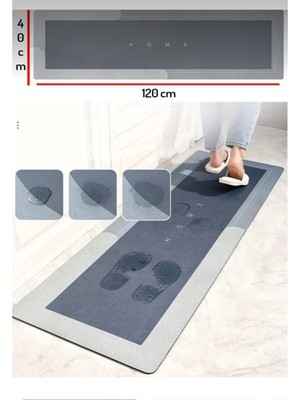 Empressco Büyük Boy Uzun Emici Paspas, Kaymaz Tabanlı, 40×120 cm