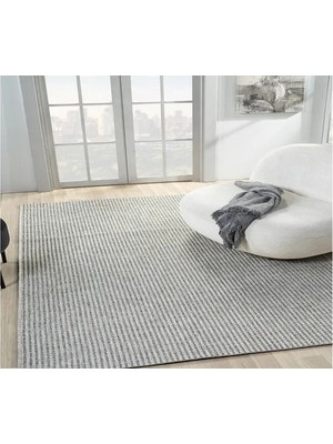 Vivense Bonna Antibakteriyel Jüt Halı, Gri 666 80X150 cm