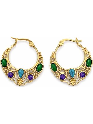 Charmlucky Özel Seri Vintage Taşlı Küpe