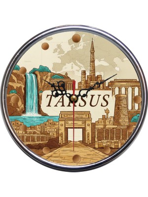 Bsb Tarsus Temalı Duvar Saati 16CM A1565