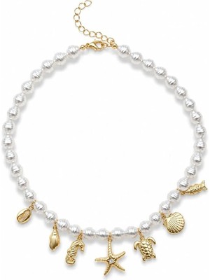 Charmlucky Deniz Charm Inci Boncuk Kolye