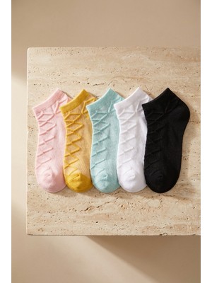 Katia & Bony Kadın Şeritli 5'li Paket Patik Çorap