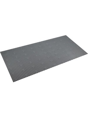 Efe Mark Premium Serisi Banyo - Küvet Içi Kaydırmaz Vantuzlu Hasır Desenli Diktördgen Paspas 68,5 x 35,5 Cm, Gri