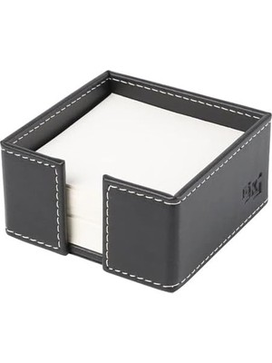 2k Küp Bloknotluk Suni Deri Masaüstü 10X10X5 cm