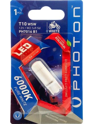 Photon Ampul T10 W5W LED (Tekli Blister) Pht PH7016 B1