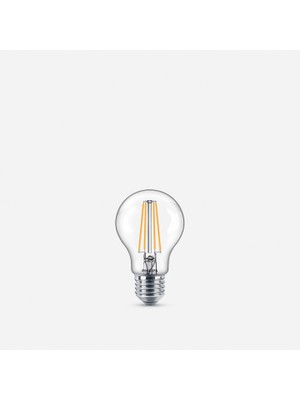 Philips Classic 60 W Beyaz Klasik E27 Duy 2'li LED Ampul (6'li Paket)