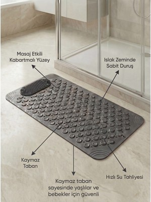 Empressco Kaydırmaz Banyo ve Duş Paspası 36X69,5 Cm, Güvenli ve Konforlu Kullanım