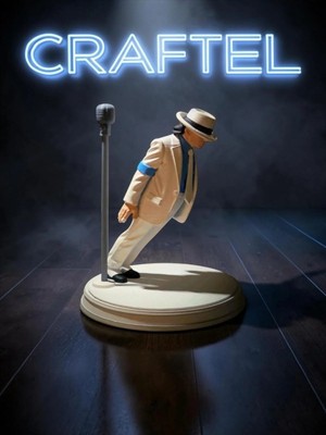 Craftel Michael Jackson Figür 10CM - Hobi Koleksiyonluk Hediyelik Figür El Boyaması Masaüstü Dekor