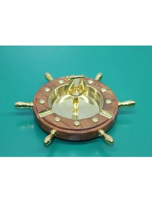 Mentra Online Pirinç Çapalı Küllük 8260 Dekoratif Obje 14 cm