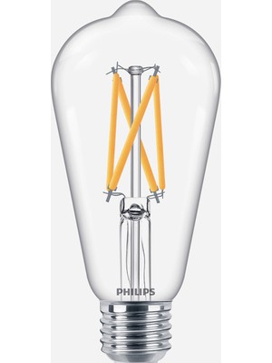 Philips ST64 60 W Klasik E27 Duy LED Ampul (3'li Paket)